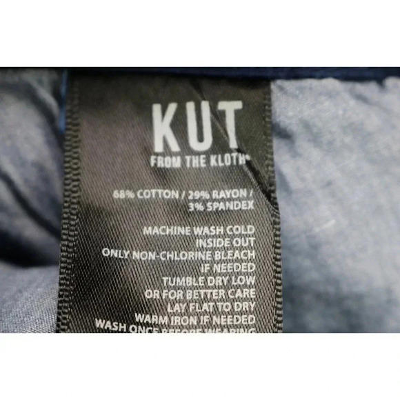 Kut From the Kloth Joanna Ankle Trouser-Slim Straight-Navy-24W-New w/Tags-Pocket - Picture 16 of 16